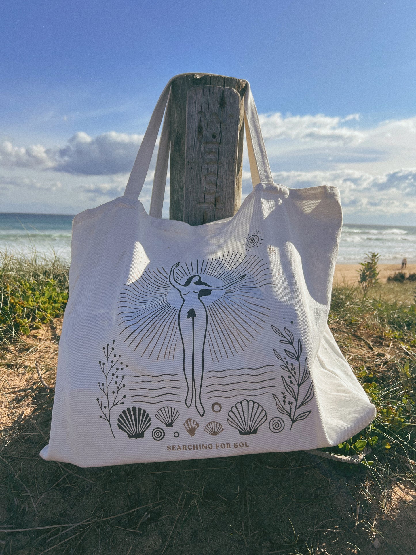 Salty Wanderer Canvas Tote Bag