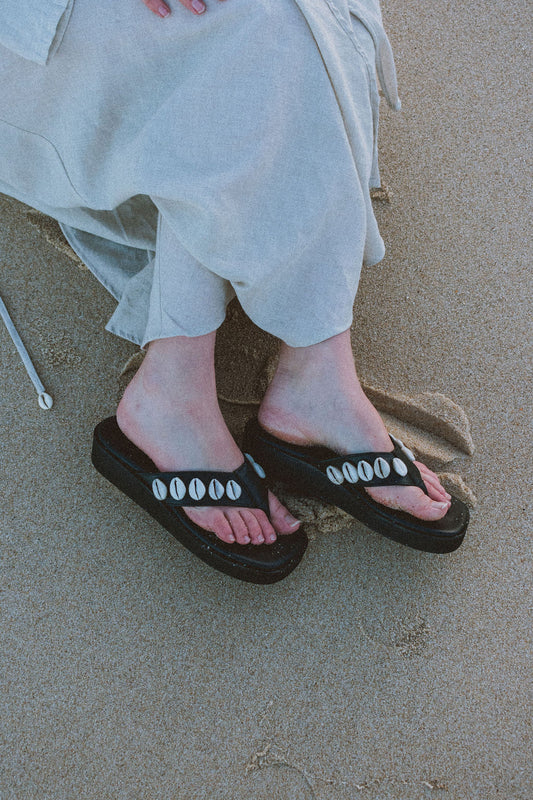 Salty Wanderer Cowrie Sandal