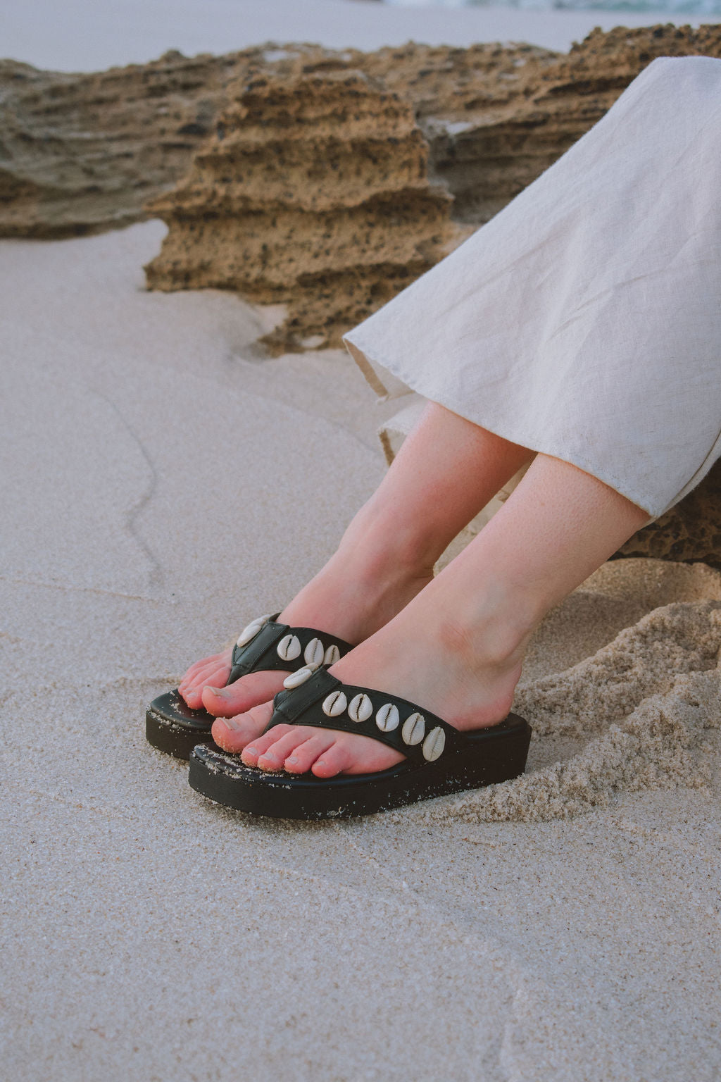 Salty Wanderer Cowrie Sandal