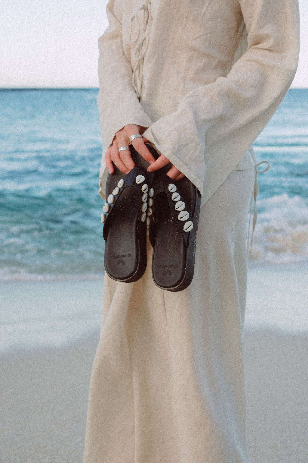Salty Wanderer Cowrie Sandal
