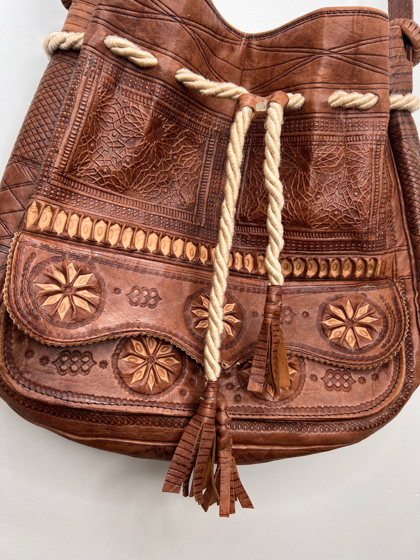 SOL FIND: Moroccan Leather Shoulder Bag