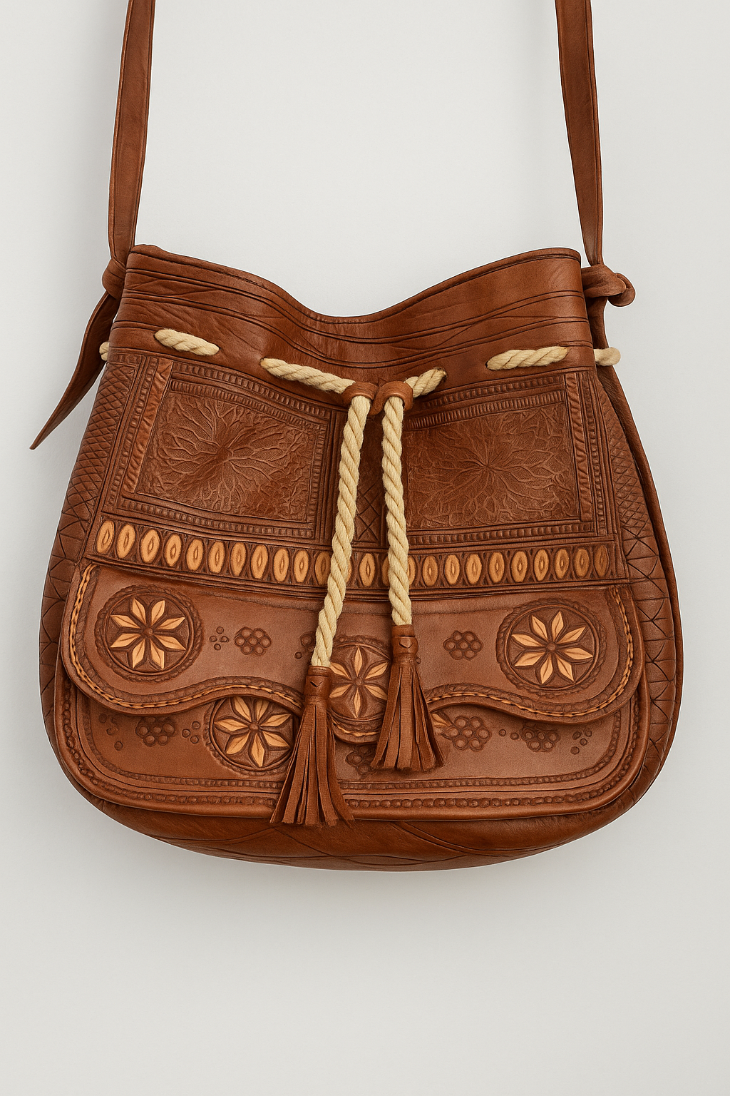 SOL FIND: Moroccan Leather Shoulder Bag