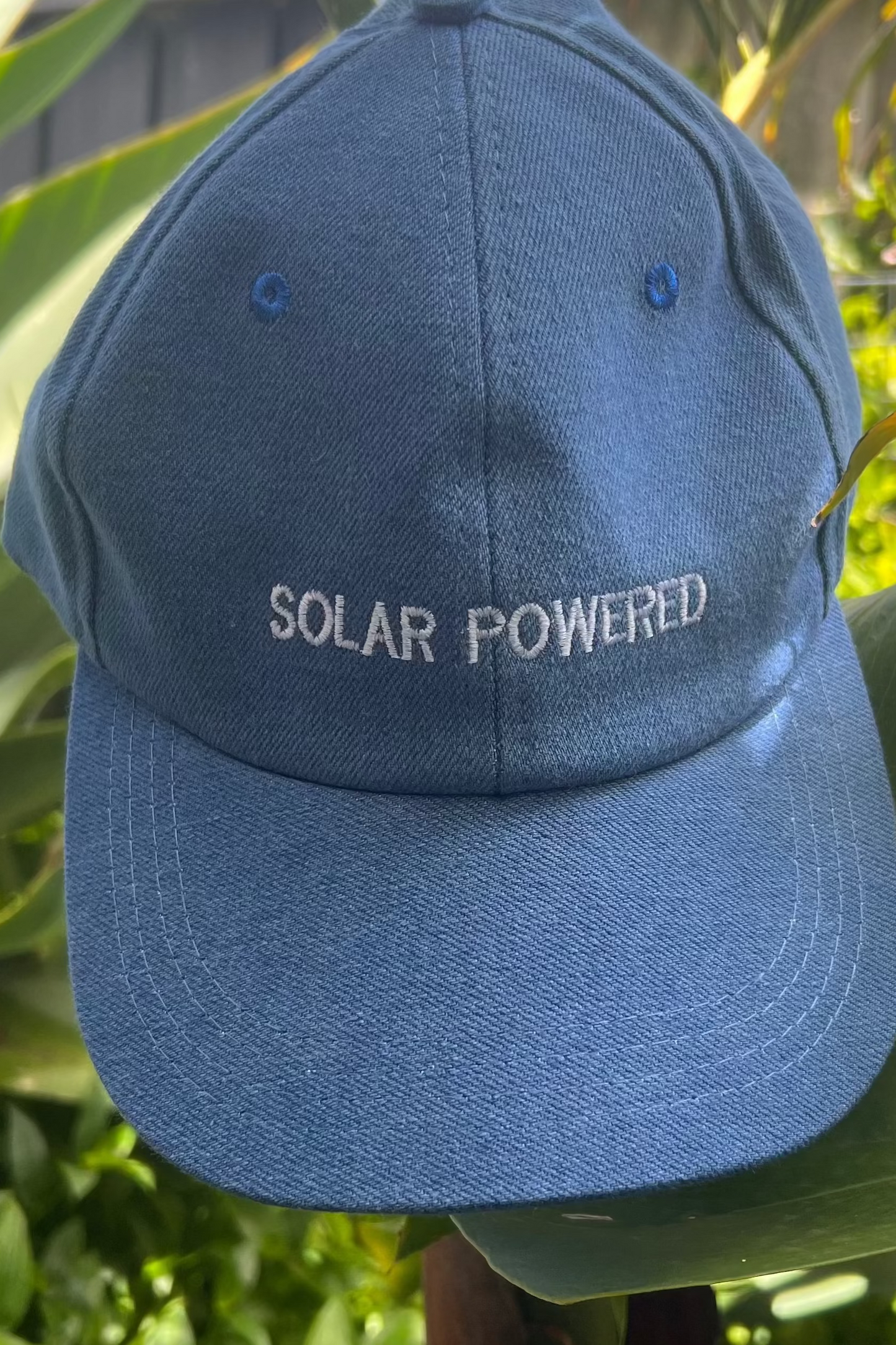 Solar Powered Cap — Coastal Blue