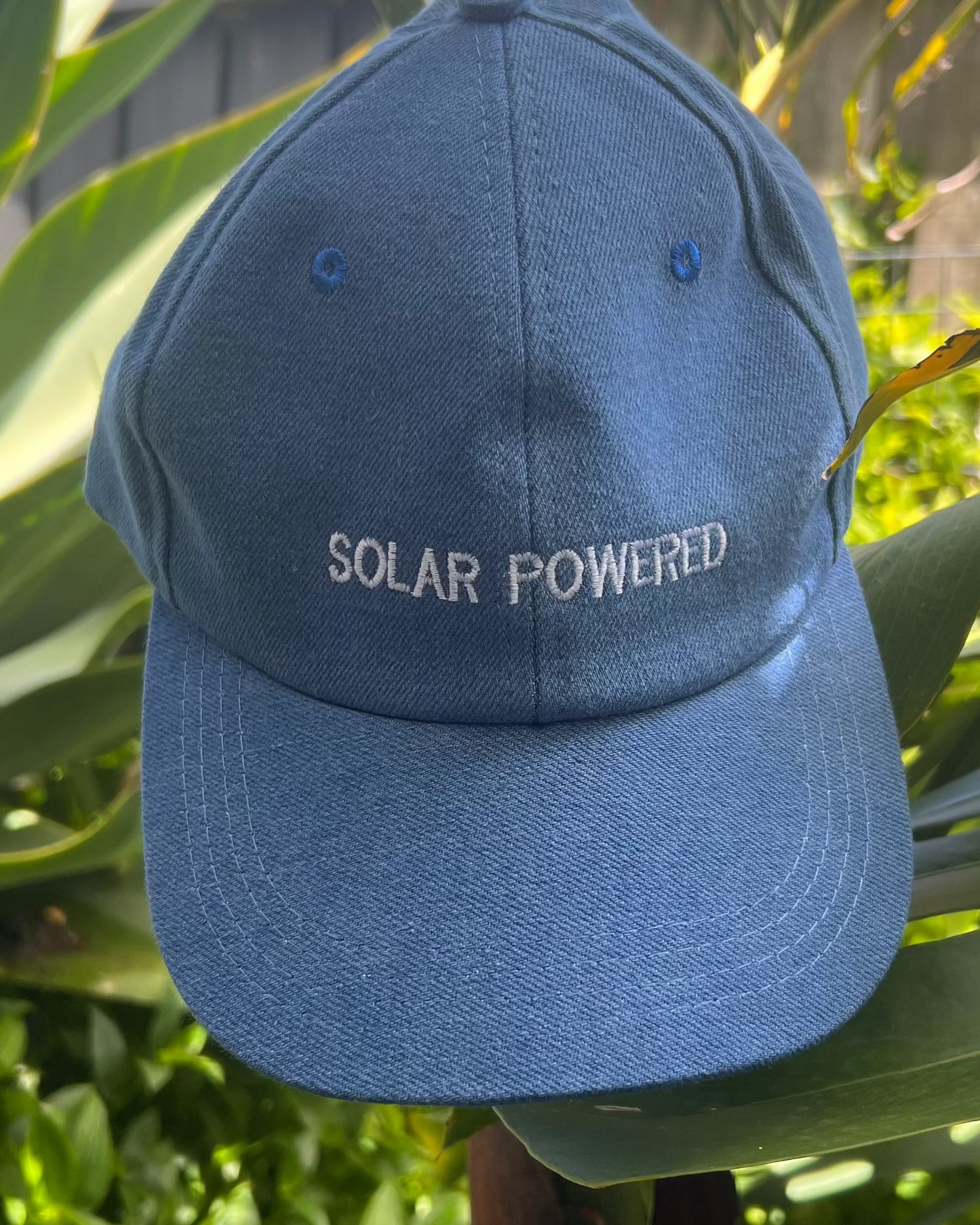 Solar Powered Cap — Coastal Blue